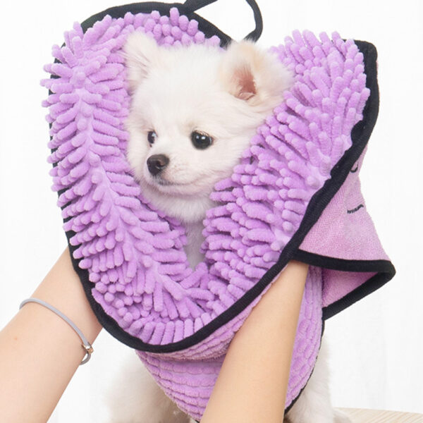Soft Dog Bath Robe Towel Quick Super Absorbent Pet Bath Towel Cat Bath Towel Convenient Pet Cleaning Washcloth Dog Accessories - Image 5