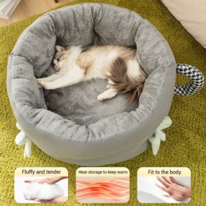 Warmming Pet Cat Nest Cup Shaped Sleeping Bed for Pet Product Winter Pet Plush Nest Cat Dog Bed Bedside Pet Bed Pet Supplies