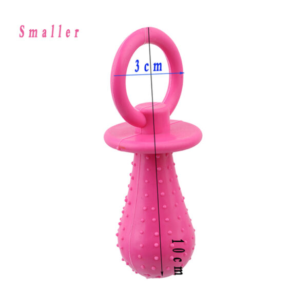 Pet Rubber Pacifier Dog Toy Interactive Rubber Soother Pet Dog Cat Puppy Elasticity Teeth Dog Chew Toys Tooth Cleaning Toy - Image 6