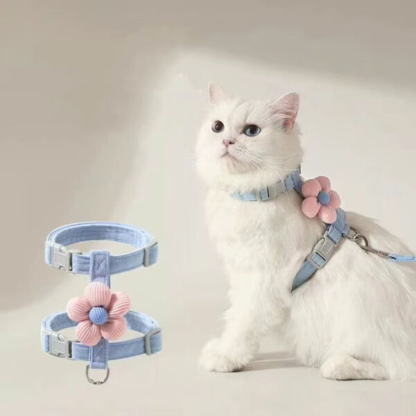 Cat Harness and Leash Sets Adjustable Dog Harness for Small Dog Leash Breashable Pet Harness Out Walking Dog Strap Cat Accessory - Image 12