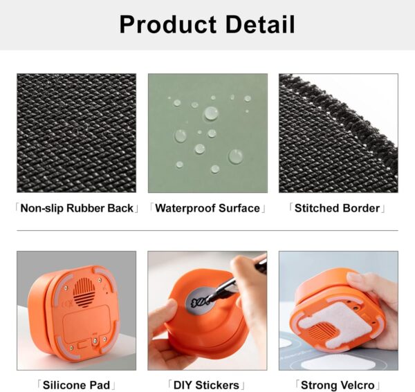 Mewoofun Dog Buttons with Rubber Mat Recordable Dog Talking Buttons Set Communication Starter Pack Dog Training Speaking Buttons - Image 5