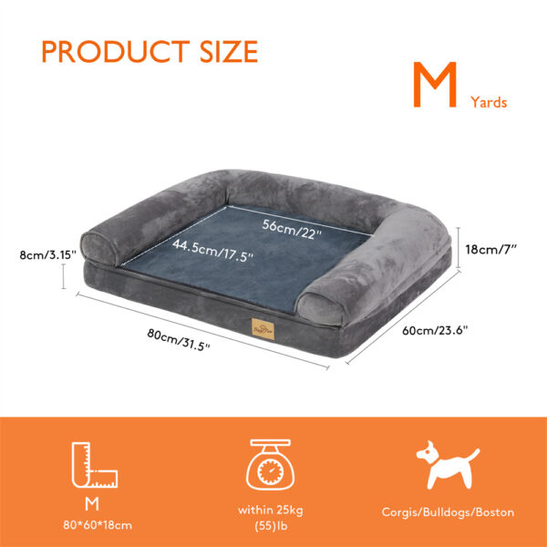 XXXL Large Calming Dog Bed Orthopedic Memory Foam Sofa Couch Waterproof Removable Cover Plush Mat for Small Medium Large Dogs - Image 7