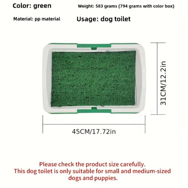 Reusable Silicone and PP Leak-Proof Dog Potty Training Pads - Indoor Pet Toilet with Grass Surface for Easy Cleaning, Hygien Pup - Image 3
