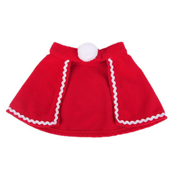 Christmas Cat Cloak Scarf Dog Pet Cosplay Costume Xmas Kitten Plush Santa Hat Funny Birthday Party Mantle Dress Up Apparel - Image 9