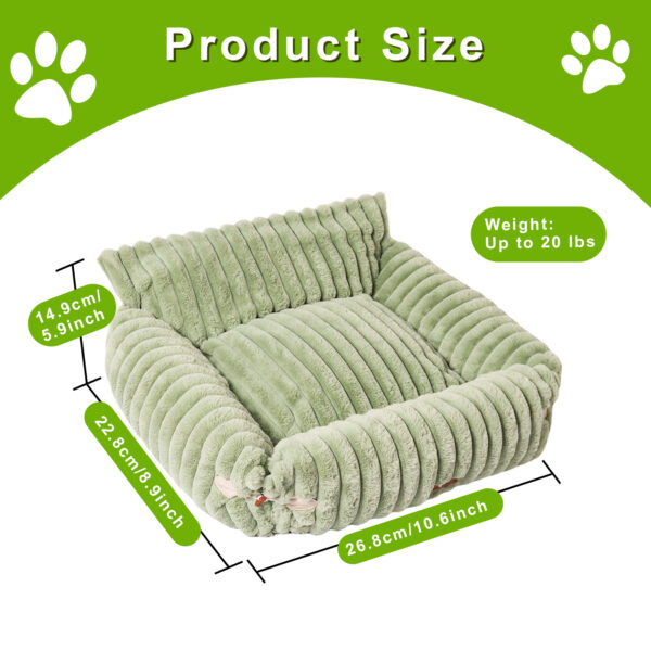 Cute high-end cat sofa bed, furry cat sofa lounge chair, detachable and washable, suitable for dogs and cats - Image 2