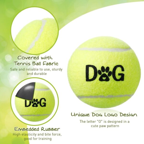 40 Pack Tennis Balls Dog Toys Bulk 2.5 Inch with Carry Bags, Easy Catching Interactive Fetch for Pet Puppy Small Medium Large Do - Image 3