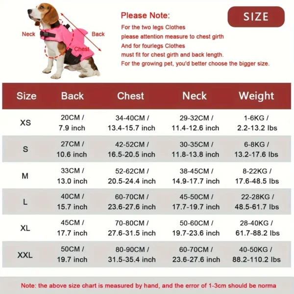 Shark Fin Dog Life Jacket Enhanced Buoyancy Small Dogs Swimming Clothes Safety Vest with Handle for Dogs Surfing - Image 2