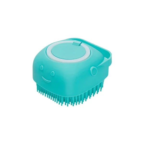 Dog Bathing Brush Pet Massage Brush Shampoo Dispenser Soft Silicone Brush Rubber Bristle for Dogs and Cats Shower Grooming Tool - Image 7