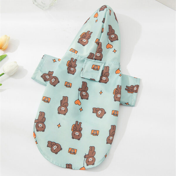 Cartoon Printed Dog Raincoat for Small Dogs Waterproof Pet Clothes Poodle Puppy Pomeranian Raincoats chubasquero para perros - Image 11