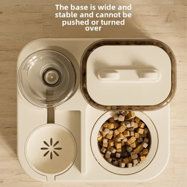 Automatic Cat Feeder & Water Fountain Set - Food Grade Plastic - for Cats & Dogs - Gravity Feed Design - Image 5