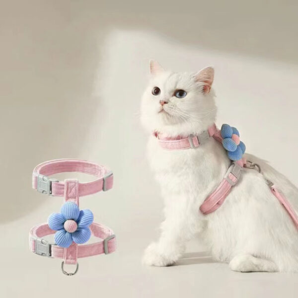 Cat Harness and Leash Sets Adjustable Dog Harness for Small Dog Leash Breashable Pet Harness Out Walking Dog Strap Cat Accessory - Image 11