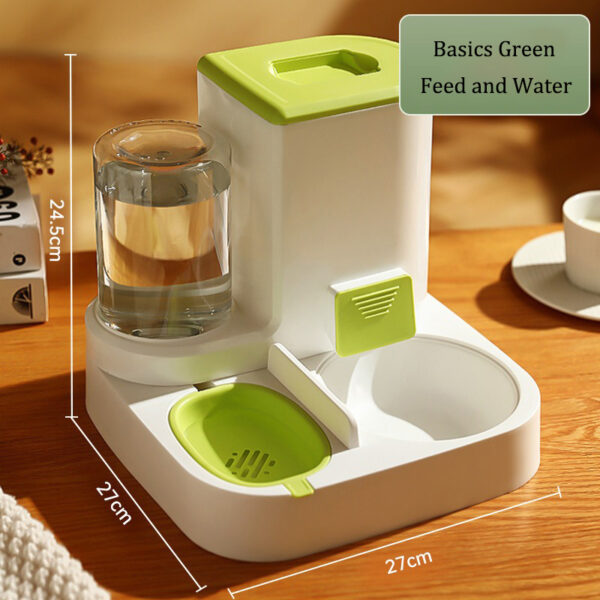 2 in 1 Cats Feeder and Water Dispenser Automatic Gravity Food Feeder and Waterer Set With Pet Feeder Water Supply Pet Supplies - Image 9