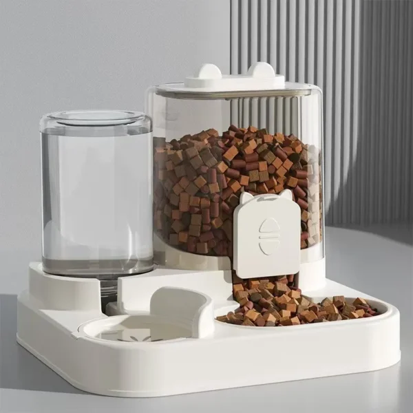 2-in-1 Automatic Feeder Dog Cat Food Bowl and Water Feeding Device Pet Large Food Dispenser Puppy Pet Kitten Bowl Accessories - Image 8