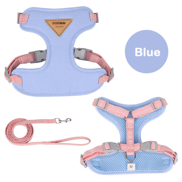 Cat Harness Leash Set Adjustable Puppy Harness Vest Escape Proof Kitten Chest Strap Chihuahua Pug Outdoor Walking Lead Leash - Image 9