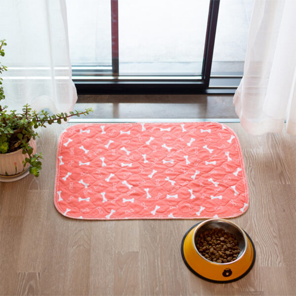 Waterproof Dog Pet Diaper Mat Reusable 3 Layer Absorbent Dog Bed Cat Diaper Pad Bone Paw Print Seat Cover Mat for Sofa Bed Floor - Image 3