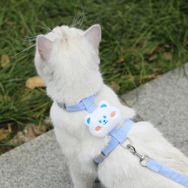 Cat Harness and Leash Sets Adjustable Dog Harness for Small Dog Leash Breashable Pet Harness Out Walking Dog Strap Cat Accessory - Image 8