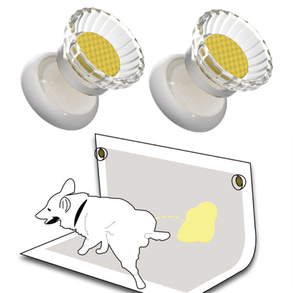 2 dog urine pad magnetic fixators, pet urine pad fixing buckles, portable fixators for dog toilets - Image 9