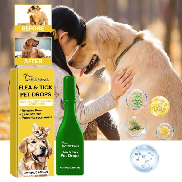 1pcs Dogs And Cats Anti Flea Drops Lice Remove Relieve Supplies Repellent Treatment Insect External Drops Itching Pet Tick T9e2 - Image 6