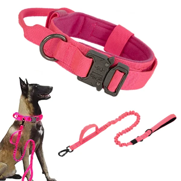 Durable Tactical Dog Collar Leash Set Adjustable Military Pet Collar Leash Medium Large Dog German Shepherd Training Accessories - Image 13
