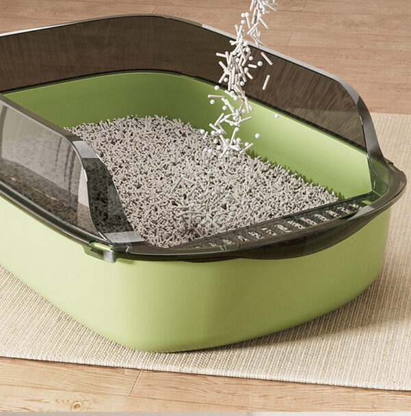 Cats Sandbox Cat Toilet Large Capacity Open Cat Litter Box Plastic Anti-Splash Cats Toilet Bedpan Cleaning Bath Basin Supplies - Image 5