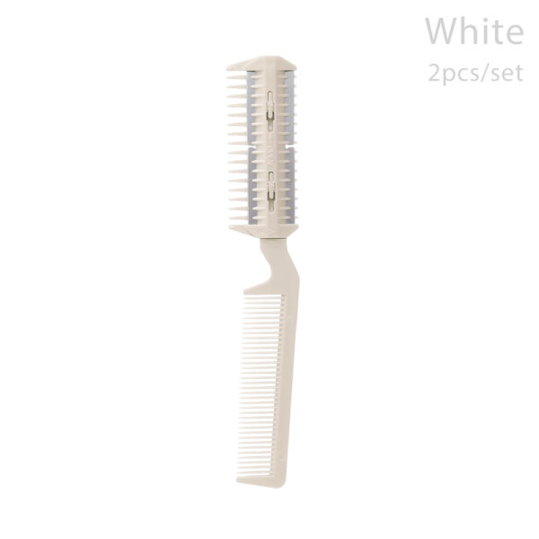 2Pcs Durable Convenient Razor Cut Thinning Hairdressing Tool Fur Cleaner Grooming Comb Dog Scissor Pet Hair Trimming Cat Brush - Image 7