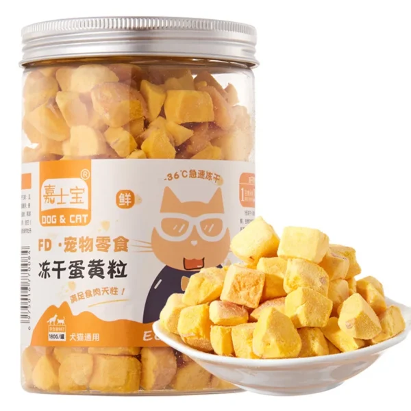 Pet Freeze Dried Chicken Breast Salmon Eel Duck Meat Beef Liver Yolk Granules Rich Nutrition Dog Fat Long Meat Food Cat Snacks - Image 14
