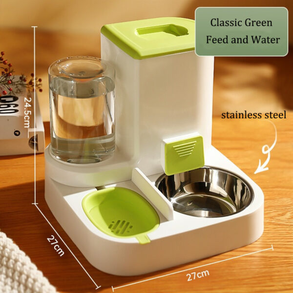 2 in 1 Cats Feeder and Water Dispenser Automatic Gravity Food Feeder and Waterer Set With Pet Feeder Water Supply Pet Supplies - Image 10