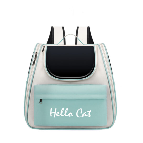 Cat bag  large capacity  convenient for pets to go out  portable  breathable  double-shoulder hand-held pet backpack - Image 7