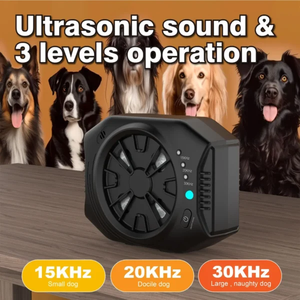 New ultrasonic dog trainer, anti-barking device, four-head high-power dog repellent  pet supplies USB port - Image 2