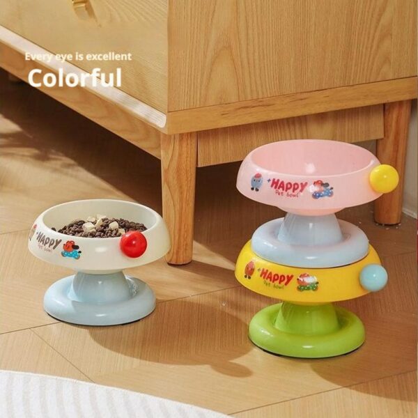 Cute Stainless Steel Pet Bowl Non-Slip Durable Cat Food Bowl Dog Bowl Protects Cervical Spine for Kittens And Dogs - Image 6