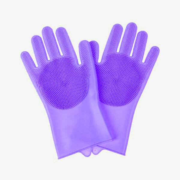 Pet Grooming Cleaning Gloves Dog Cat Bathing Shampoo Glove Scrubber Magic Dishwashing Cleanner Sponge Silicon Hair Removal Glove - Image 9