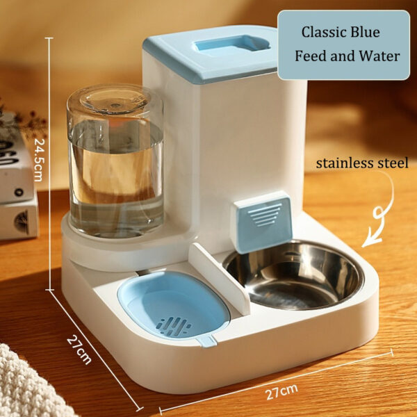 2 in 1 Cats Feeder and Water Dispenser Automatic Gravity Food Feeder and Waterer Set With Pet Feeder Water Supply Pet Supplies - Image 11