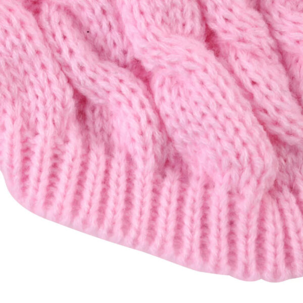 New Pet Small Pet Dog Clothes Sweater Fashion Autumn Winter Solid Fried Dough Twists Knitting Warm Comfort Clothing Wholesale - Image 6