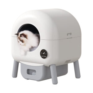 Intelligent Self-Cleaning Cat Litter Box - Automatic Cat Litter Box Self-Cleaning, Equipped With 1 Roll Of Garbage Bag And Brush