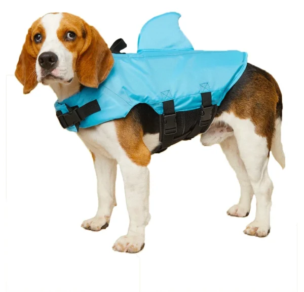 Shark Fin Dog Life Jacket Enhanced Buoyancy Small Dogs Swimming Clothes Safety Vest with Handle for Dogs Surfing - Image 6
