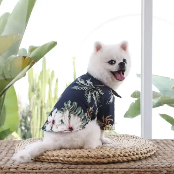 Hawaiian Style Pet Dog Clothe Summer SandBeach Dog Shirts for Small Medium Dogs Puppy Cat Clothing Ropa Perro Pug French Bulldog - Image 3