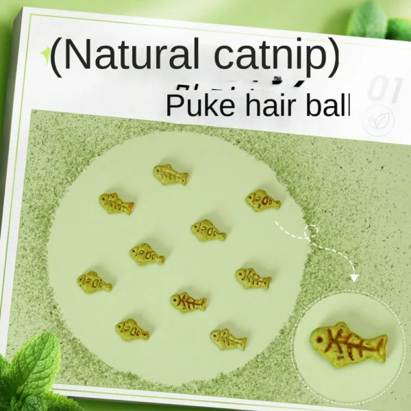 Cat Mint Biscuit Cat Eating Snack Pet Molar Nutrition Fattening Kitten Snack Adult Cat Reward - Image 2