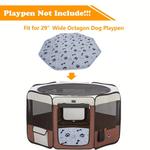 2PCS Washable Dog Pee Pad Blanket Reusable Pet Cat Dog Sleep Play Bed Mat Large Size Anti Slip Training Pads Octagonal Cage Mats - Image 6