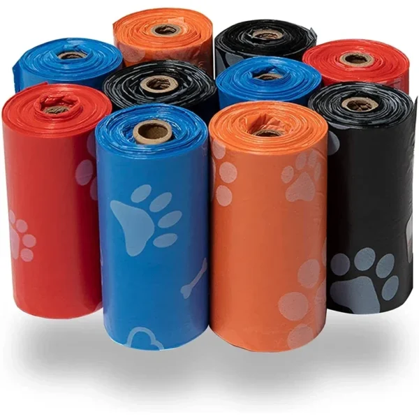 100Rolls Dog Poop Bag Outdoor Cleaning Poop Bag Outdoor Clean Pets Supplies for Dog 15Bags/Roll Refill Garbage Bag Pet Supplies - Image 4