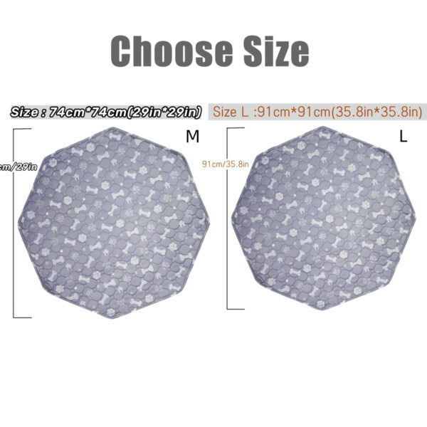2PCS Washable Dog Pee Pad Blanket Reusable Pet Cat Dog Sleep Play Bed Mat Large Size Anti Slip Training Pads Octagonal Cage Mats - Image 3