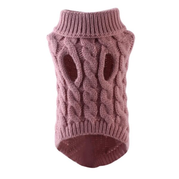 New Pet Small Pet Dog Clothes Sweater Fashion Autumn Winter Solid Fried Dough Twists Knitting Warm Comfort Clothing Wholesale - Image 13