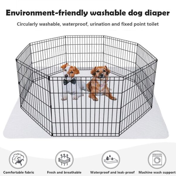 NONOR Pet Diapers Washable Dog Pet Diaper Mat Waterproof Reusable Training Pad Urine Absorbent Environment Protect Diaper Mat - Image 5