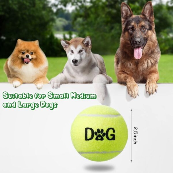 40 Pack Tennis Balls Dog Toys Bulk 2.5 Inch with Carry Bags, Easy Catching Interactive Fetch for Pet Puppy Small Medium Large Do - Image 4