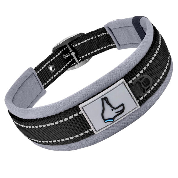 Padded Dog Collars for small Medium large Dogs Reflective Wide Pet Collars Adjustable Heavy Duty Nylon Neoprene Dog Collar - Image 7