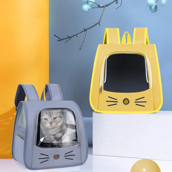 Transparent Pet Supplies Cat Carrier Bag Portable Travel Outdoor Backpack for Cats Small Dogs Breathable Carrying Pet Supplies - Image 2