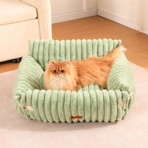 Cute high-end cat sofa bed, furry cat sofa lounge chair, detachable and washable, suitable for dogs and cats