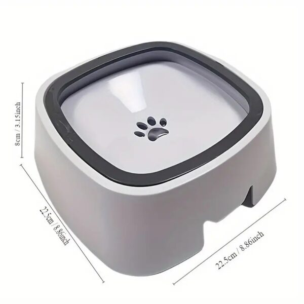 Spill-Proof Pet Water Bowl, Non-Slip Base, Floating Filter, Clear, No Batteries, Dogs, Travel, Water Station - Image 6