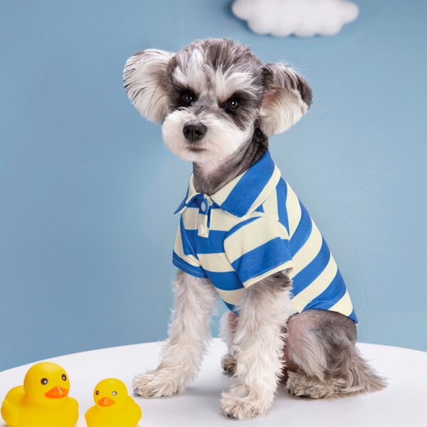 Pet Dog Polo Shirt Dog Clothes Summer Casual Clothing for Small Large Dogs Cats T-Shirt Chihuahua Pug Costumes Yorkshire Shirts - Image 3