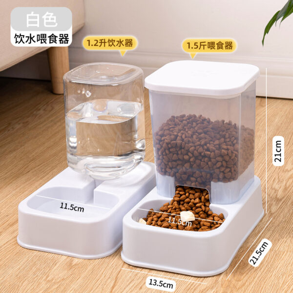 Automatic Cat Feeder Gravity Food and Water Dispenser Bowl Set for Small Medium Dogs Animals Pet Feeder Dispenser Storage Food - Image 7