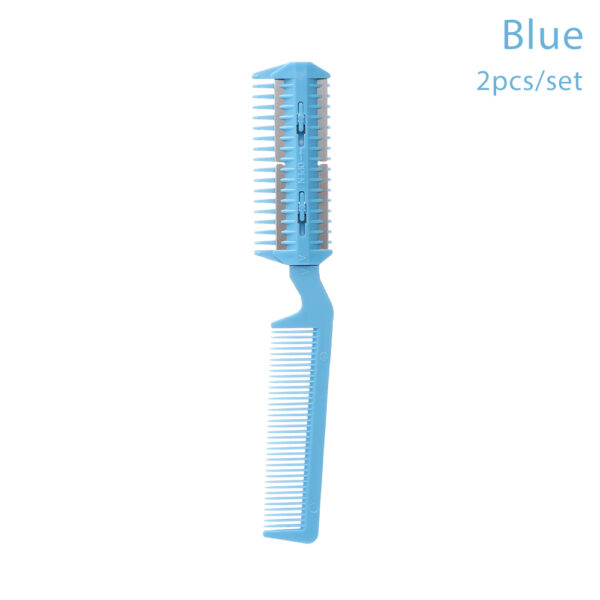2Pcs Durable Convenient Razor Cut Thinning Hairdressing Tool Fur Cleaner Grooming Comb Dog Scissor Pet Hair Trimming Cat Brush - Image 10
